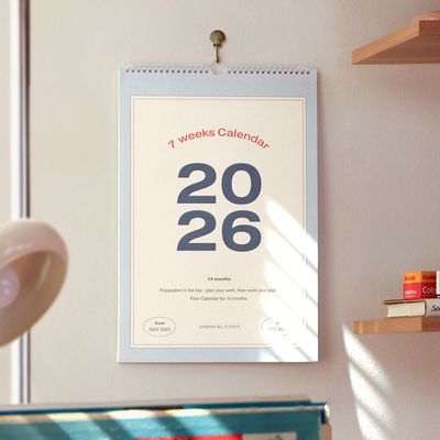 아이코닉 2026 플로우 월 캘린더
