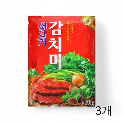 WL 대상 쇠고기 감치미 2kg X 3개 국물요리 감칠맛 조미료가루 맛내기 국물내기 분말형(WFLQR1C)
