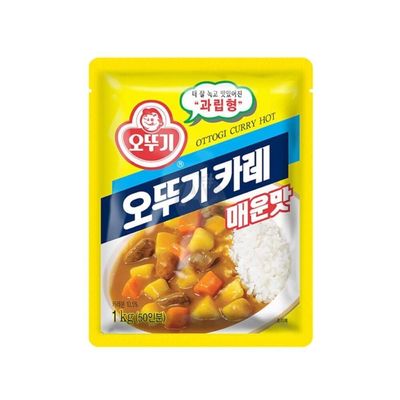 TBZ 오뚜기 카레 매운맛 1kg 대용량 업소용 분말카레 커리파우더 과립형 카레분말 카레라이스(WFNNMC6)