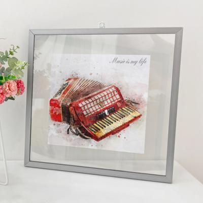 pl231-투명액자38CmX38Cm_수채화악기3(아코디언)