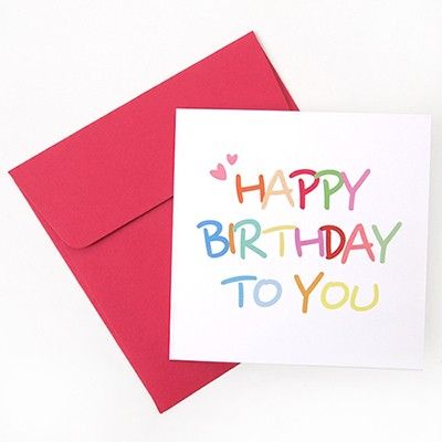 미니축하카드 - 무지개생일축하