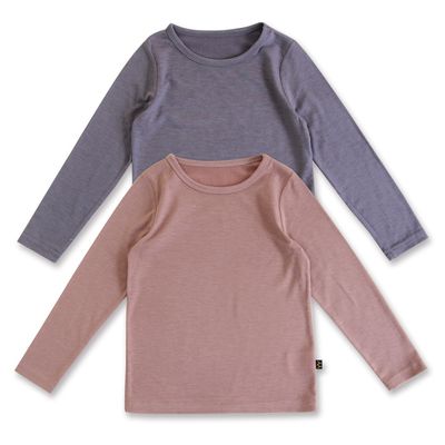 [예루예나]아동 주니어 긴팔티 스판 실켓 슬림 2매