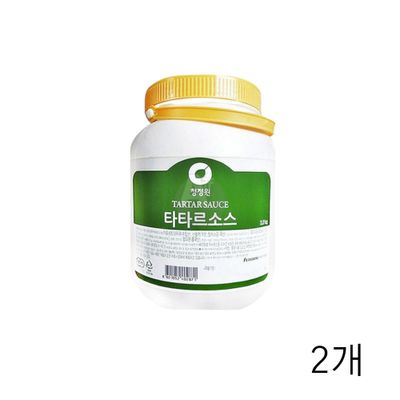 WL 청정원 타타르 소스 3.2Kg X 2개 타르타르 생선까스 연어소스 대용량 업소용식재료(WFLQQ3N)