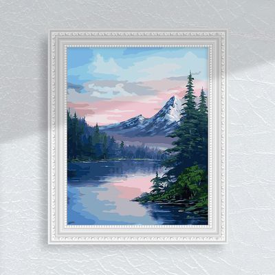 록키산맥 풍경화 산풍경 세계 산속 절경 DIY 그림