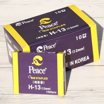 12mm 1박스(10갑)-제본용 강력 스테플러에 사용하는..피스코리아 H-13(H13)호 침/심
