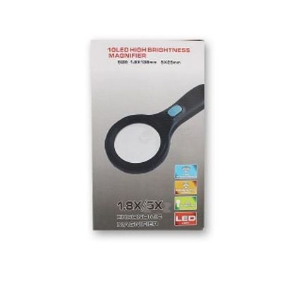 10 LED 5x25돋보기 확대경 관찰 독서(WC3F1F8)
