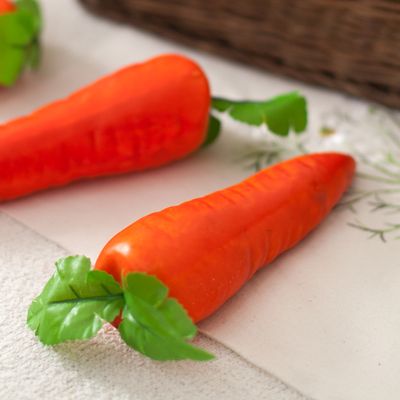 당근 모형 채소 (2PCS) 과일 빵 모조 인조 장식 소품
