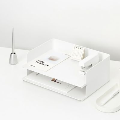 사무용품 데스크 시스템 트레이 와이드 2PACK