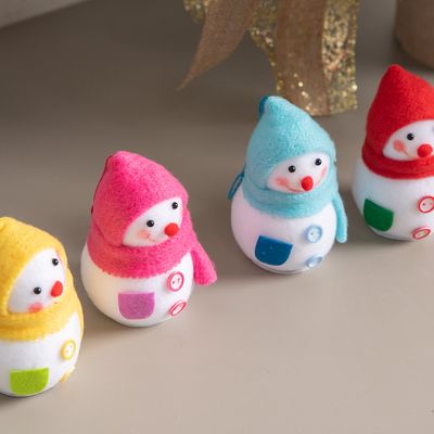 [1+1] 크리스마스 눈사람 인형 트리 장식 큐빅 9cm