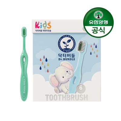 [유한양행]닥터버들 어린이 칫솔 2단계(3~5세) 6입