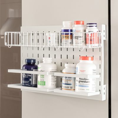 냉장고 주방 자석 수납 양념통 정리 선반 수납함