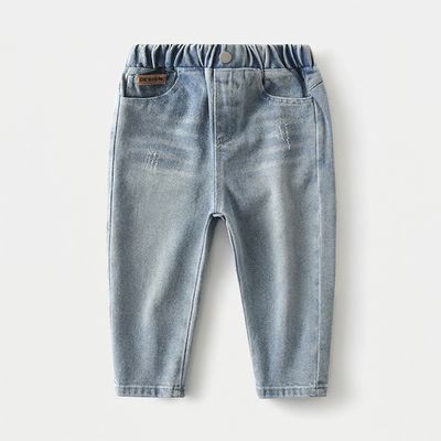 데미지워싱 남아여아 배기 데님 밴딩팬츠 206094