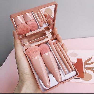 메이크업 브러쉬 5종세트 휴대용 화장 케이스