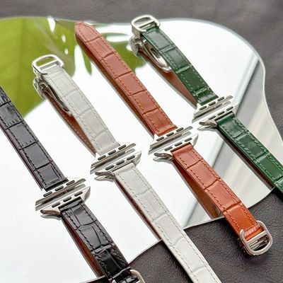 애플워치 디버클 악어 스트랩 38/40/41 DAL-02 화이트