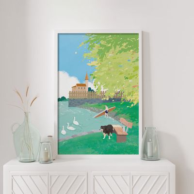 한 여름의 수영, 황예나 작가 그림