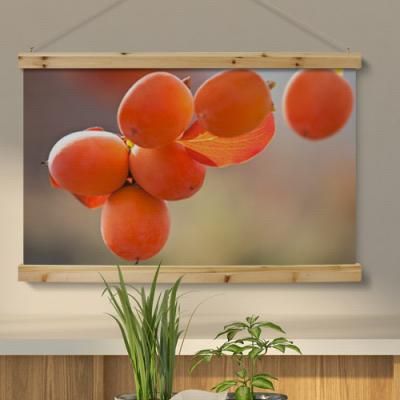 ts442-우드스크롤_90CmX60Cm-금전운높여주는감나무