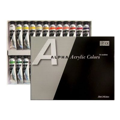 알파 미디엄바디실버 아크릴물감 20ml 24색 미술용품