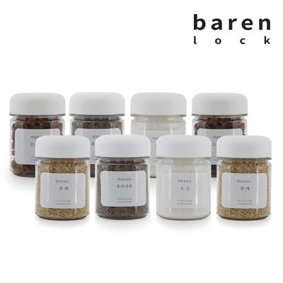 바른락 양념보관소 PET 미니 양념통 180ml 8P 화이트