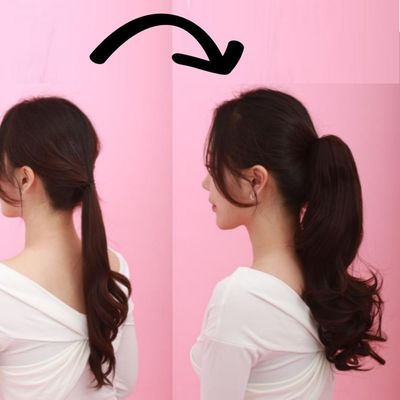 헤어피스 세미롱 포니테일가발 가발(WB5DE16)