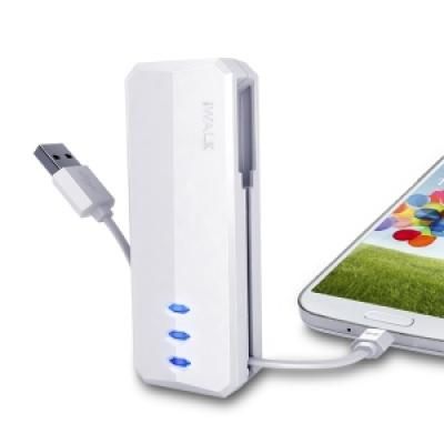 아이워크 보조배터리 슈프림 3000M 케이블일체형 갤럭시/LG/안드로이드용