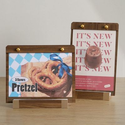 히키스 월넛 우드 카페 스크린 골프장 PC방 메뉴판 A5