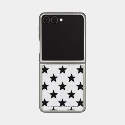 star fluff Z플립 실버 에폭시 범퍼케이스