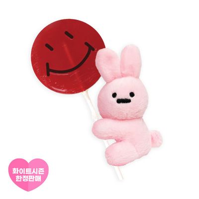 휘리팝42g(스마일(체리))+동물모양집게인형(택1)