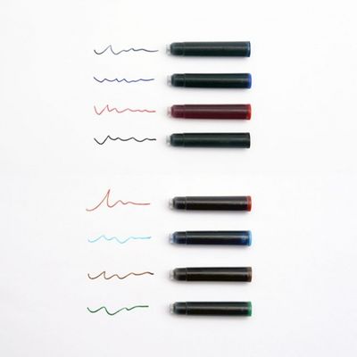 카코 KACO 8가지 색상 6개입 만년필 잉크 카트리지