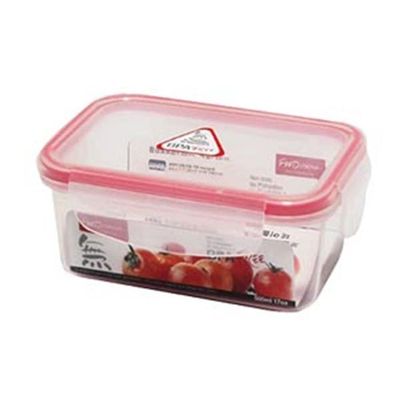 혜명몰 참좋은밀폐(직2-1호)500ml 직사각반찬통 투명밀폐용기 냉장고정리용기 BPA프리용기 소분보관용기(WFPB41R)
