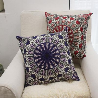 러프 소파 쿠션커버 45x45 에스닉패턴 B 2P