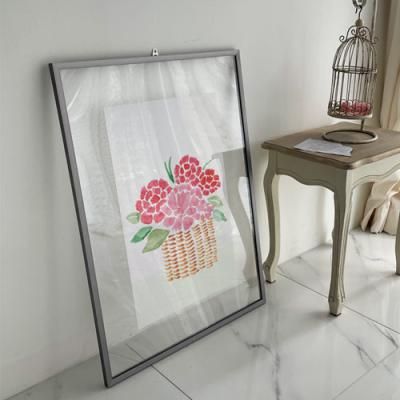 ac796-투명액자56CmX78Cm_수채화느낌카네이션바구니