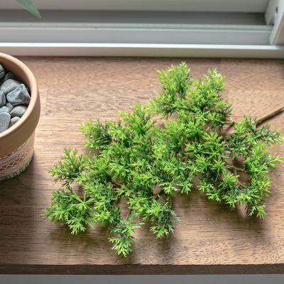 눈향나무 조화 녹색 식물 가지 34cm 조경 인테리어