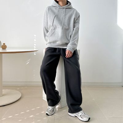 더신스 남자 기모 에어 와이드 팬츠