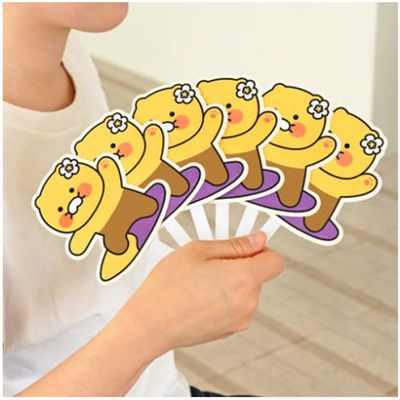 카카오프렌즈 춘식이 서핑 접이식 부채C92279*