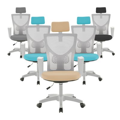 텐스페이스 메쉬 휴 게이밍의자 화이트 PE52