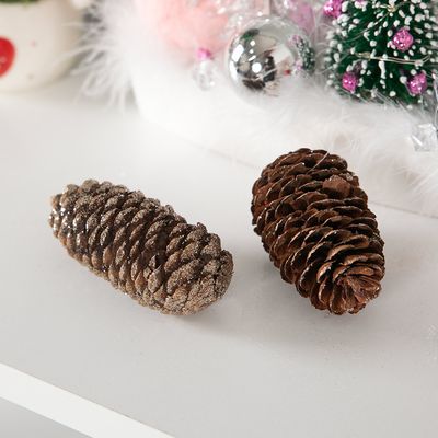 크리스마스 솔방울 트리 장식 길쭉 골드 8cm 9개입