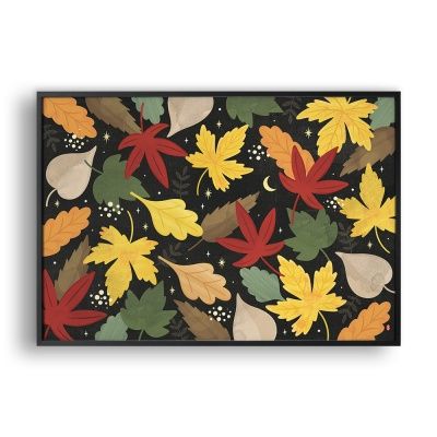 Autumnal colors in black / 일러스트 액자