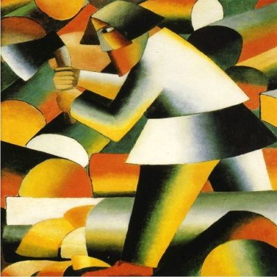  [DIY명화]P4-2013 말레비치의 나무자르는사람 40x50