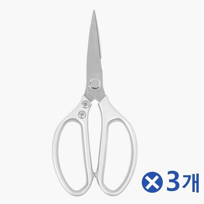 TBZ 재료손질 컷팅 양손 주방가위 실버x3개 고기가위(WFNNNBO)