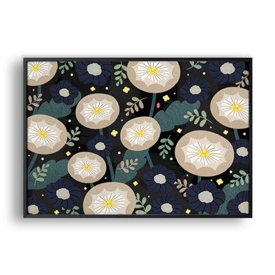 Flower in the night / 일러스트 액자