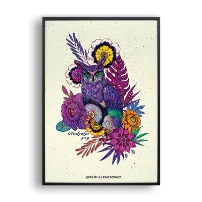 Owl of the night 2 / 일러스트 액자