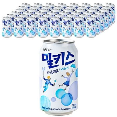 밀키스 340ml 24캔 x 2박스/음료 음료수 사무실간식