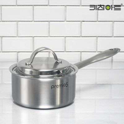 키친아트 프리미오5 통5중 스텐냄비 16cm 편수