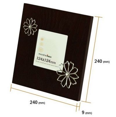 꽃문양이 들어간 천연 애쉬무늬목의-Woodro House ASH Flower 평액자-대 B541-5