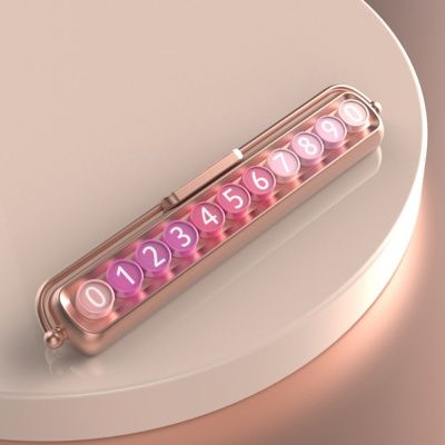 레트로 키보드 야광 주차 연락처 자동차 차량 번호판