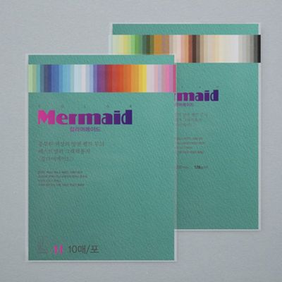 칼라 머메이드지 A4 W14 CMD-136 178g 10매