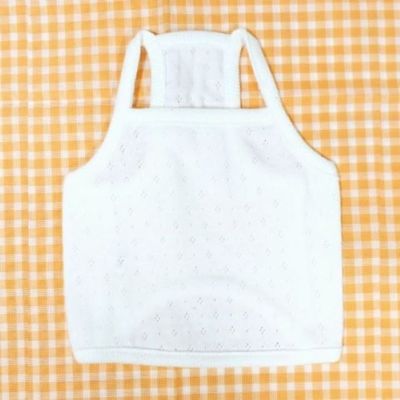 애견의류 블링독 니트나시 러블리 크롭티셔츠(화이트)