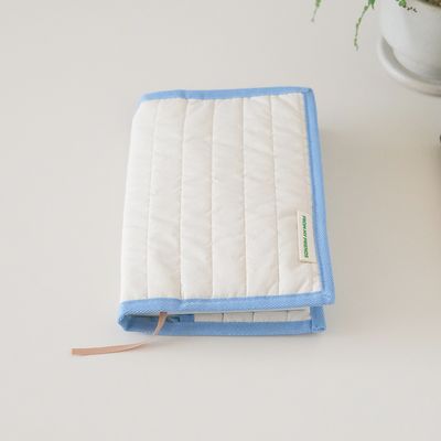 누빔 프레임 북커버 (스카이블루)