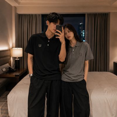 메종키츠네 그레이폭스 PK 반팔티