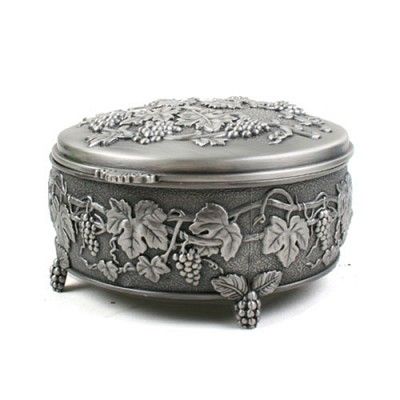 엔틱 주석보석함 - 그레이프바인